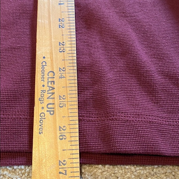 Banana Republic Waffle Knit L/S Polo Cherry Jam Fall 2024 Medium NWOT - Picture 7 of 12
